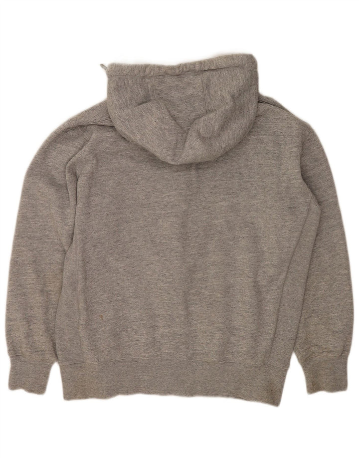 Superdry Herren-Kapuzenpullover mit Reißverschluss, XL, graue Baumwolle