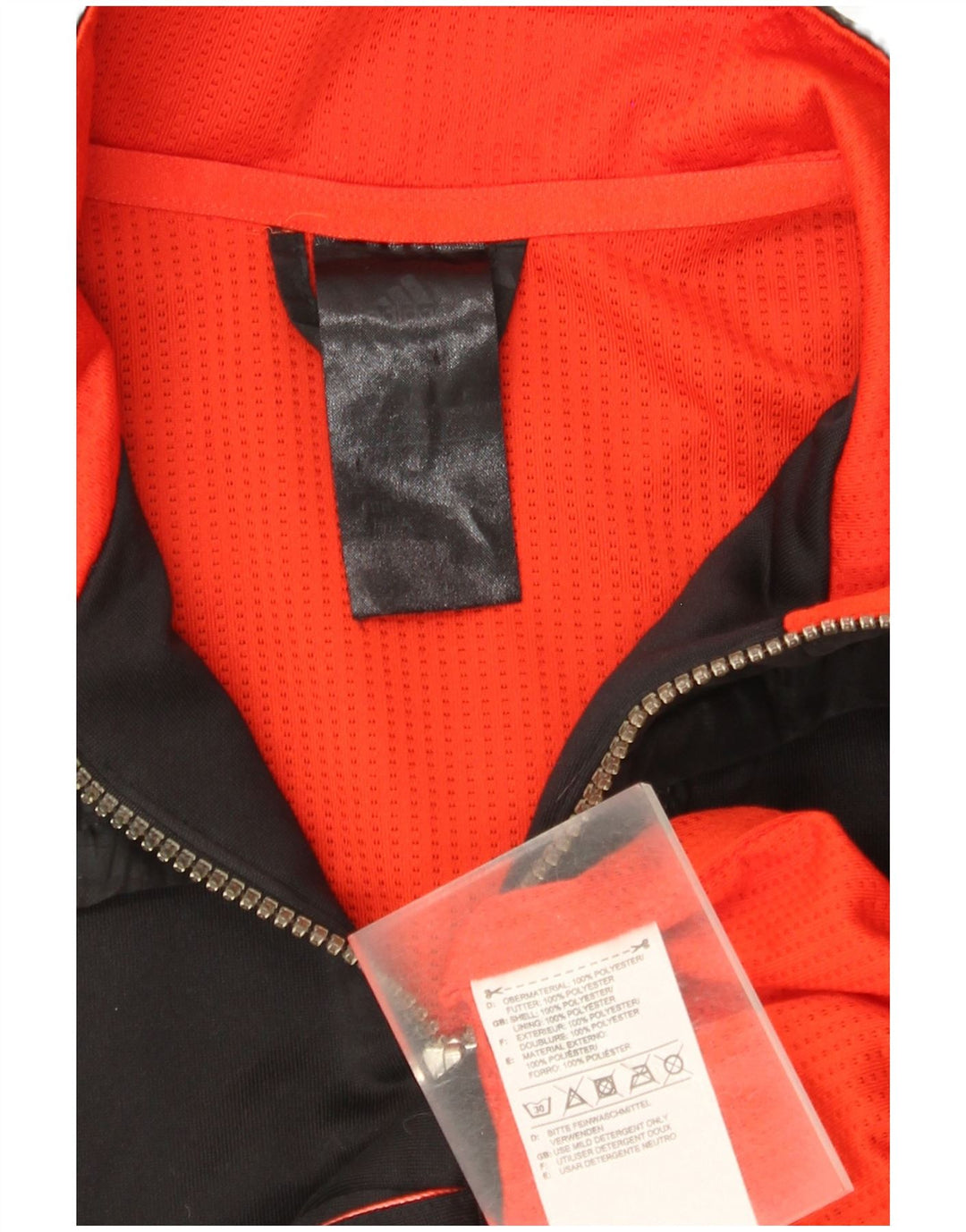 Adidas Jungen Trainingsanzug Top Jacke 15-16 Jahre Schwarz Polyester