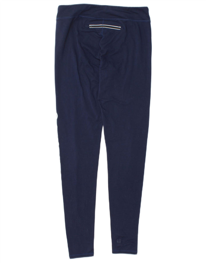 SUPERDRY Damen Grafik-Leggings UK 4 XS Marineblau Polyester