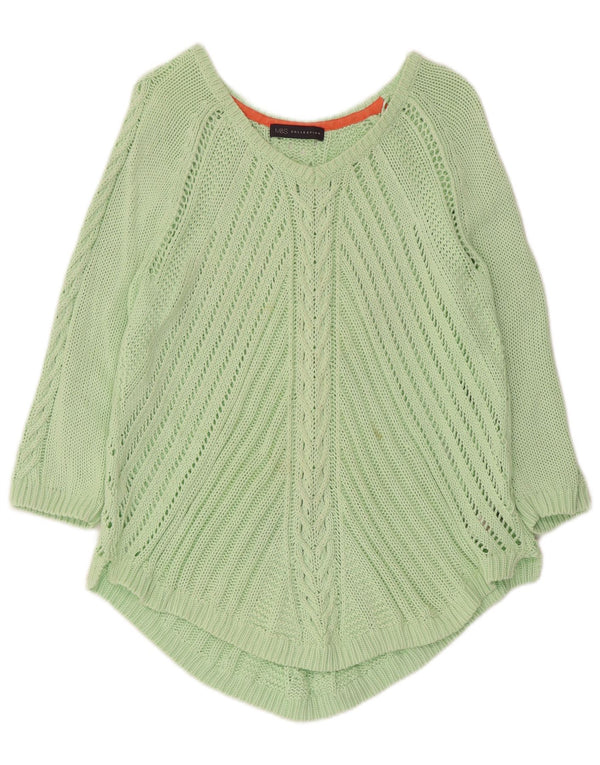 Marks & Spencer Damen Pullover mit asymmetrischem V-Ausschnitt, Gr. 18, XL, Grün