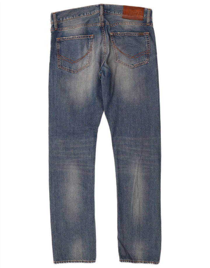 Rifle Herren Straight Jeans W30 L31 Blaue Baumwolle