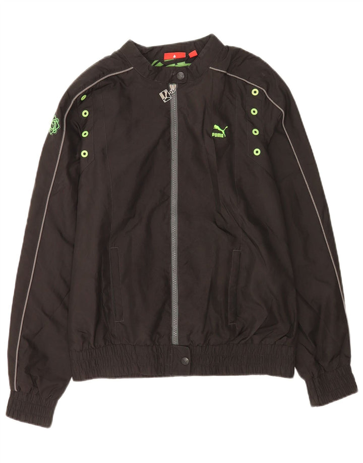 Puma Damen Bomberjacke UK 12 Medium Schwarz Polyester