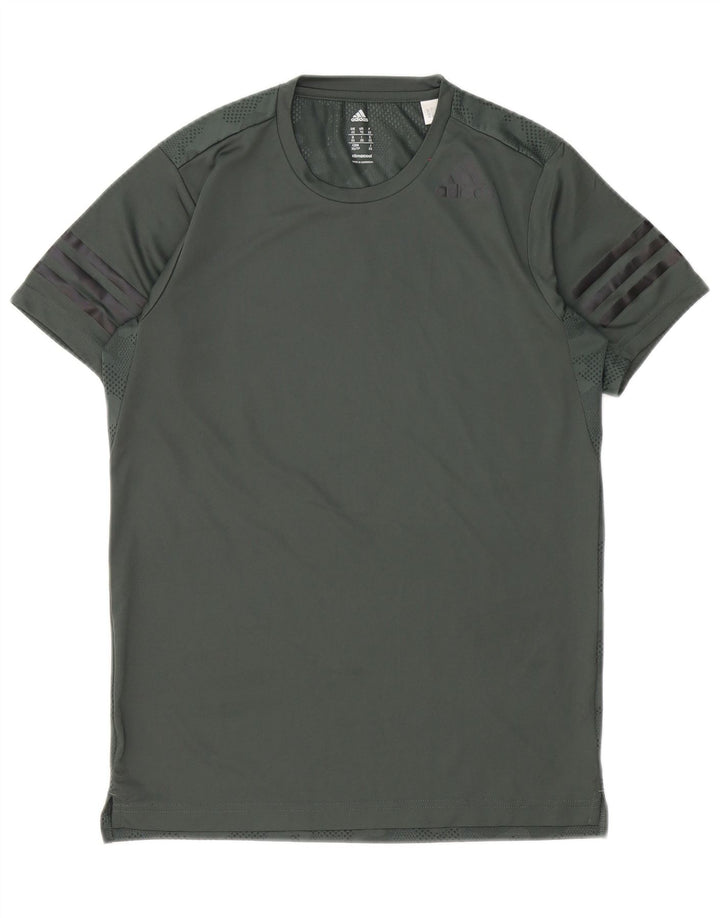 Adidas Herren Climacool T-Shirt Top XS Grün Camouflage Polyester