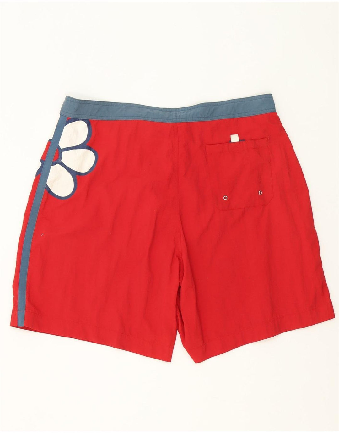 Guru Herren-Badeshorts mit Grafik, groß, rot, Farbblock