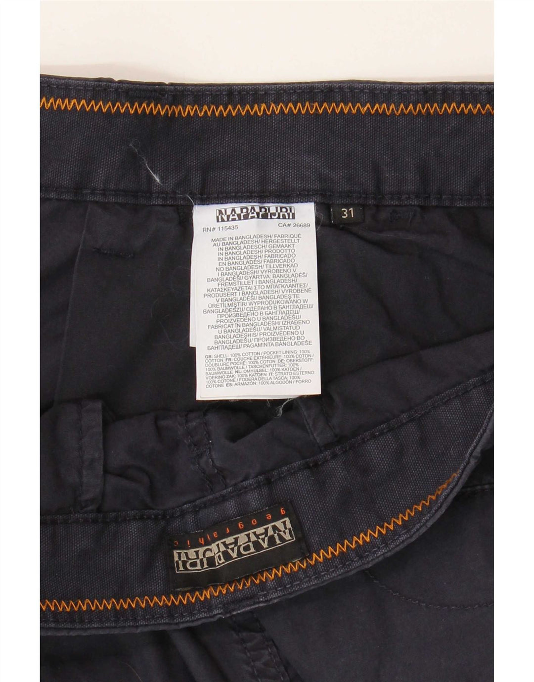 Napapijri Herren-Chinoshorts W31, mittelmarineblaue Baumwolle