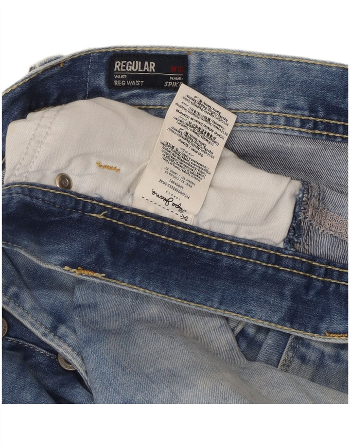 PEPE Jeans Damen Straight Jeans W33 L32 Blaue Baumwolle