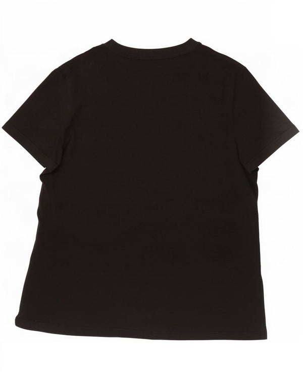 Adidas Damen Graphic T-Shirt Top UK 24/26 2XL Schwarz Baumwolle