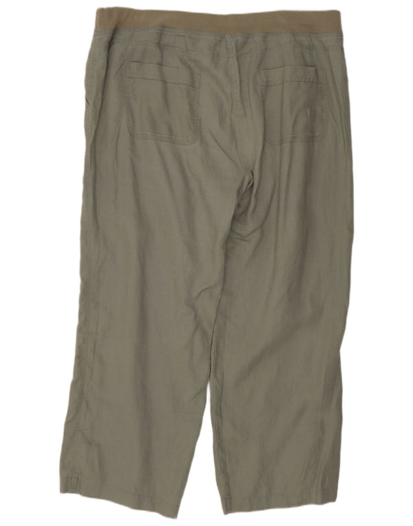 Marks & Spencer Damen-Freizeithose mit lockerer Passform, UK 16, Größe L, W38, L27, Khaki