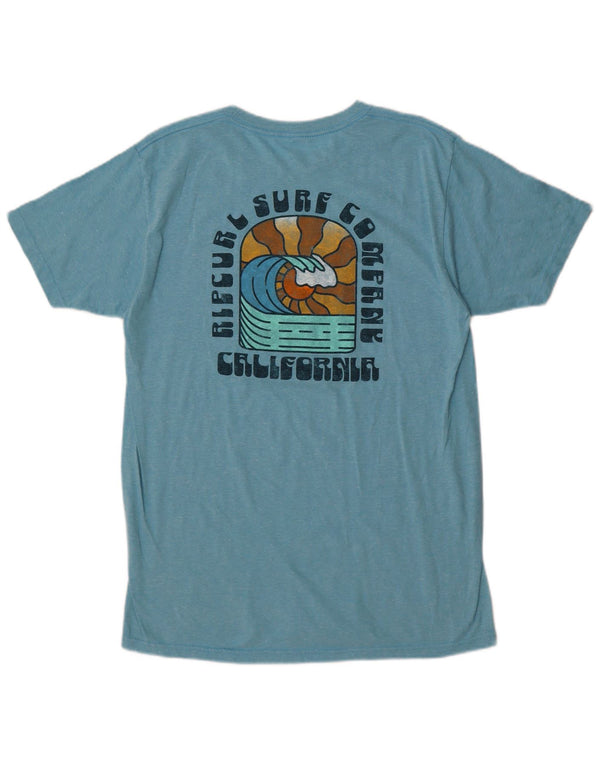 Rip Curl Herren-T-Shirt mit Standard-Passform, mittelblau gesprenkelte Baumwolle