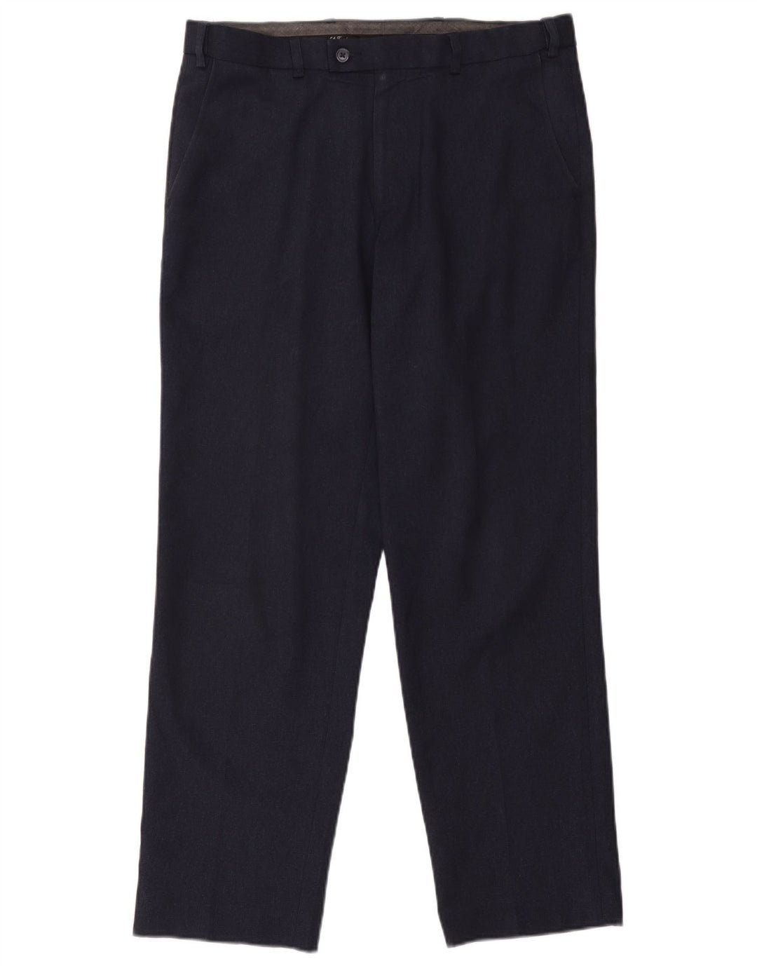 Marks & Spencer Herren-Anzughose mit normaler Passform, W34, L31, marineblaues Polyester
