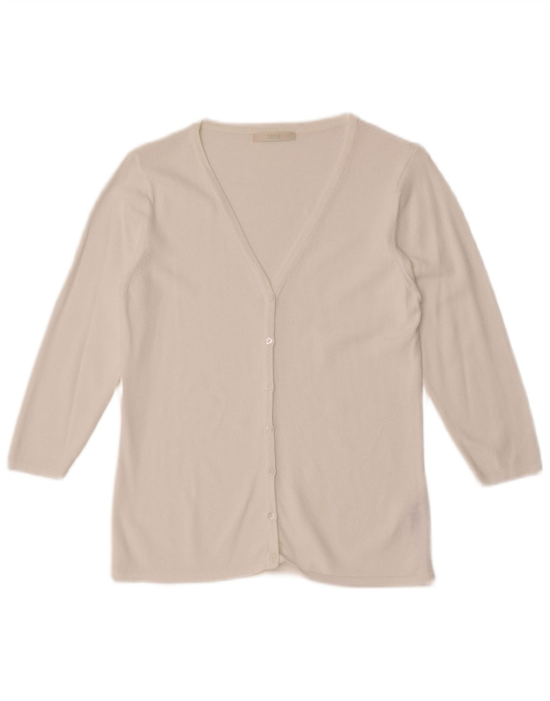 Marks & Spencer Damen-Cardigan mit 3/4-Ärmeln, Gr. 10, Weiß