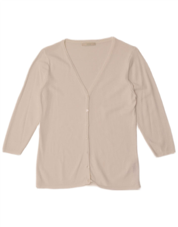 Marks & Spencer Damen-Cardigan mit 3/4-Ärmeln, Gr. 10, Weiß