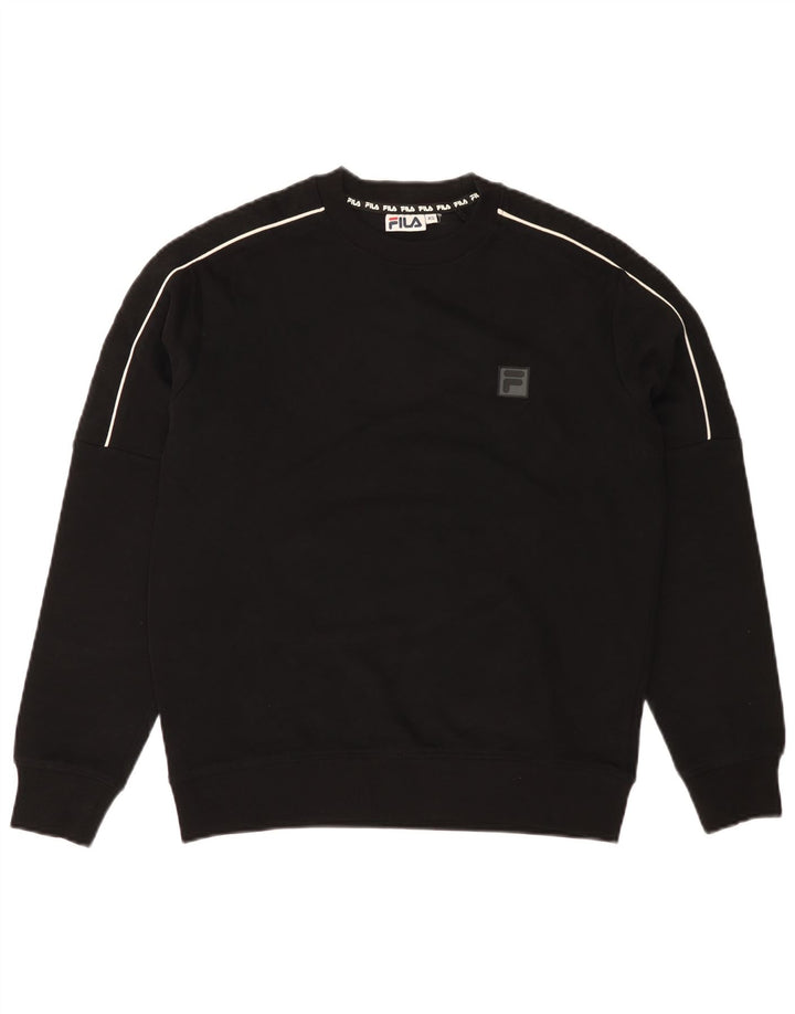 FILA Herren Sweatshirt Pullover XS Schwarz Baumwolle