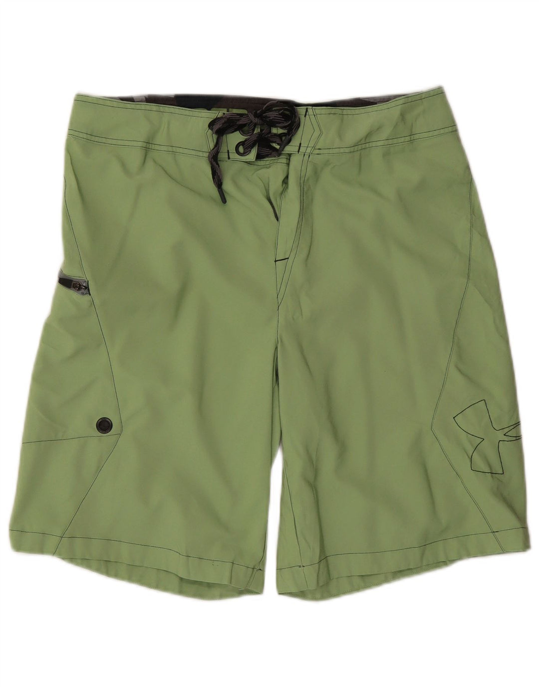 UNDER ARMOUR Herren-Badeshorts mit Grafik, groß, grünes Polyester