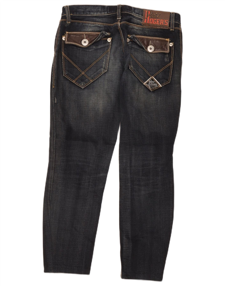 Roy Rogers Damen Distressed Slim Jeans W28 L26 Blau