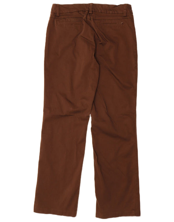 Lee Damen Curvy Fit Straight Casual Hose US 14 XL W34 L33 Braune Baumwolle