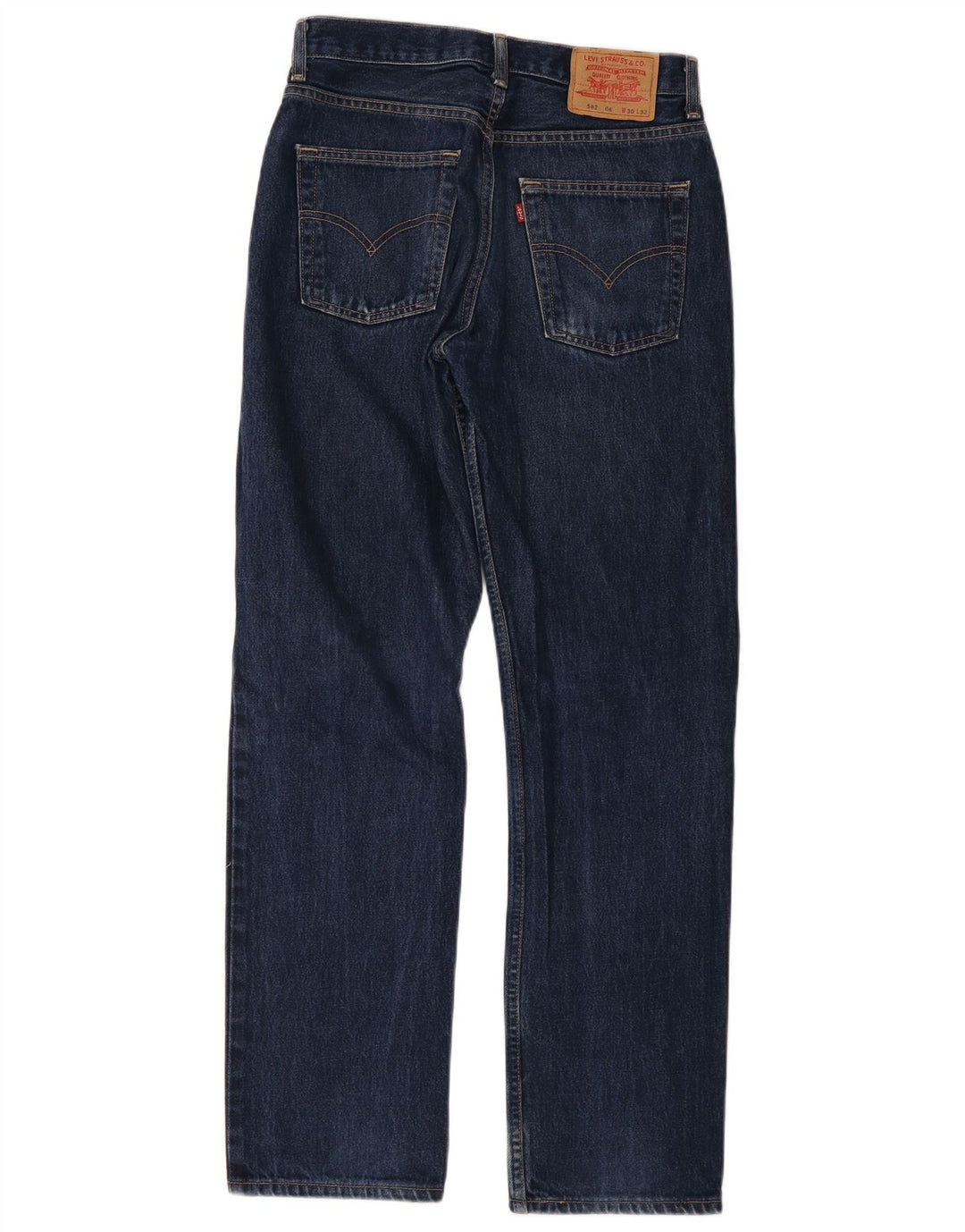 Levi's Herren 582 Straight Jeans W30 L32 Blaue Baumwolle
