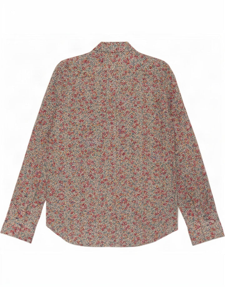 Paul Smith formelles Herrenhemd, Größe 42 16 1/2, groß, mehrfarbig, mit Blumenmuster