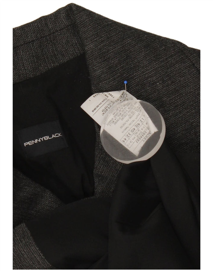 Penny Black Zweireihiger Blazer für Damen, UK 12, Mittelgrau