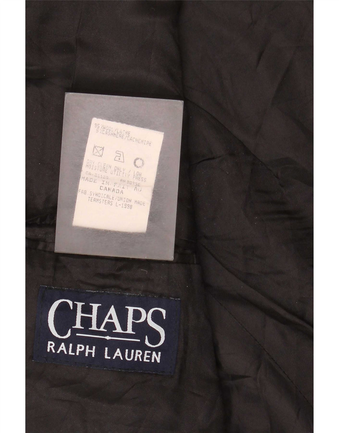 Chaps Ralph Lauren Herren-Blazer mit 3 Knöpfen, UK 42, XL, graue Nadelstreifenwolle