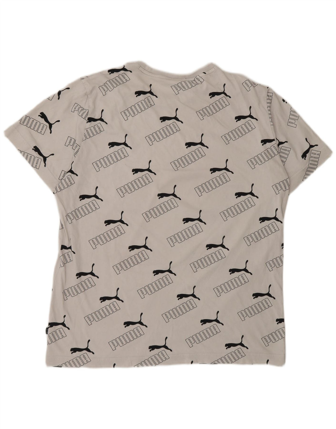 Puma Herren T-Shirt mit Grafik, Größe L, Weiß