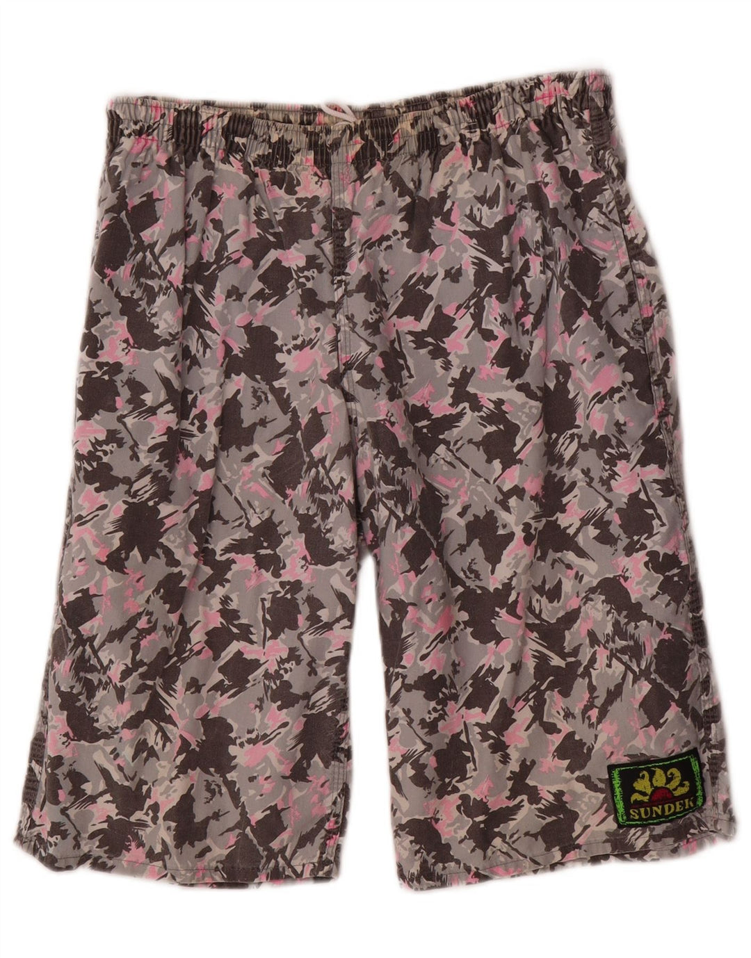 Sundek Herren-Sportshorts, mittelgroß, mehrfarbig, Camouflage-Baumwolle
