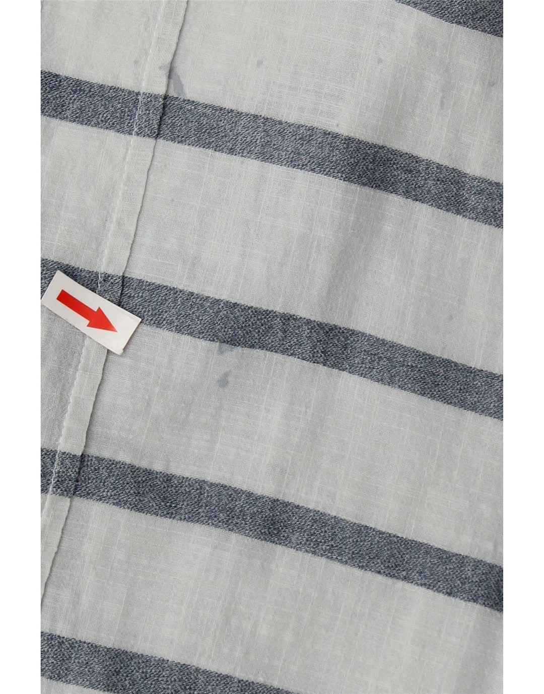 Zara Damen-Oversize-Blusenoberteil, UK 18, XL, blau gestreift