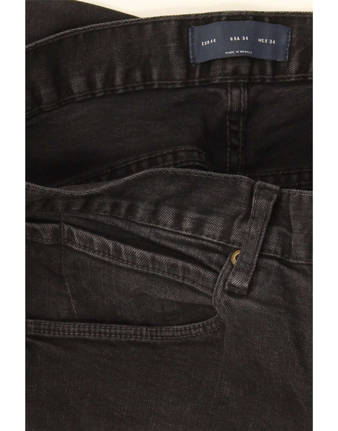 Zara Herren Slim Jeans EU 44 Large W34 L31 Schwarz