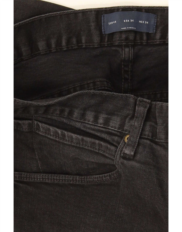 Zara Herren Slim Jeans EU 44 Large W34 L31 Schwarz