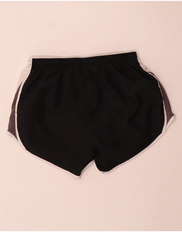 Nike Damen Dri Fit Sport Shorts UK 10 Small Schwarz Colourblock Polyester
