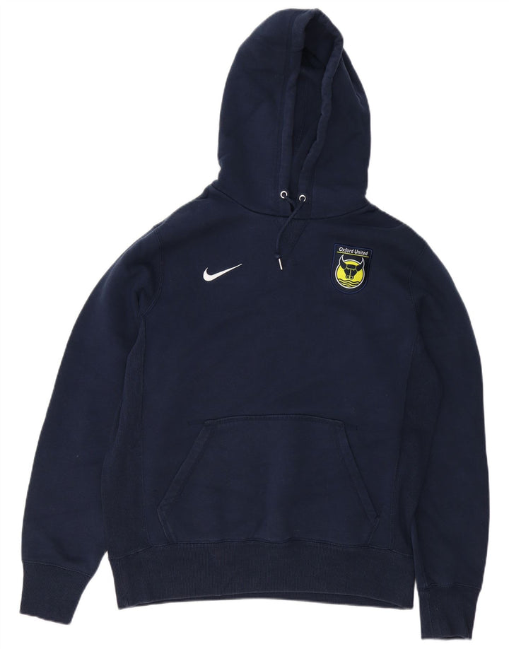 Nike Herren-Hoodie-Pullover aus Baumwolle in mittlerem Marineblau