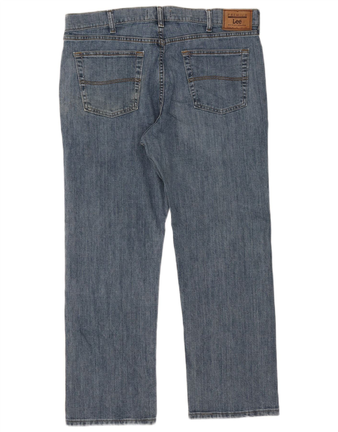Lee Herren Straight Jeans W38 L29 Blaue Baumwolle