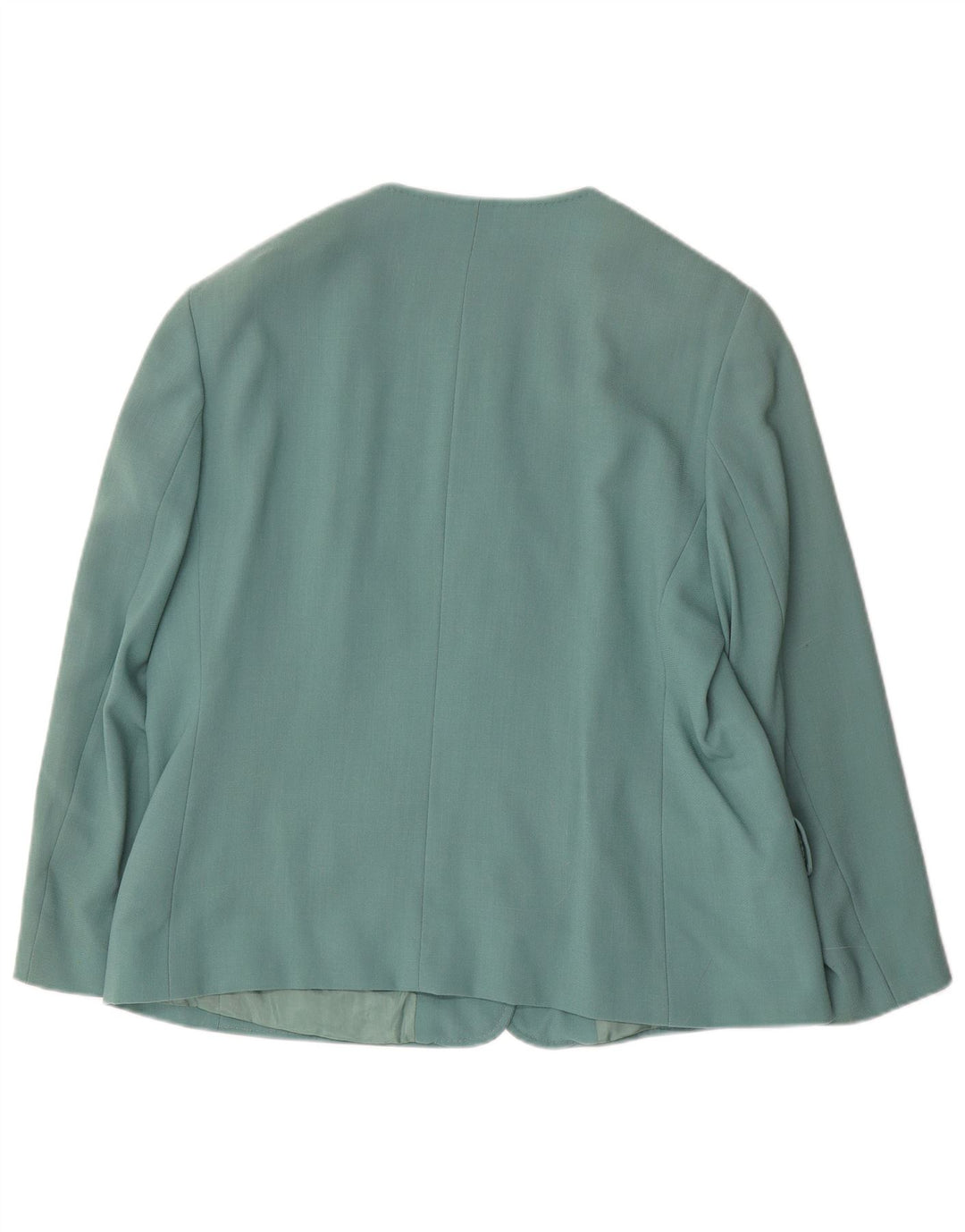 ELENA MIRO Damen 4-Knopf-Blazerjacke UK 20 2XL Grüne Schurwolle