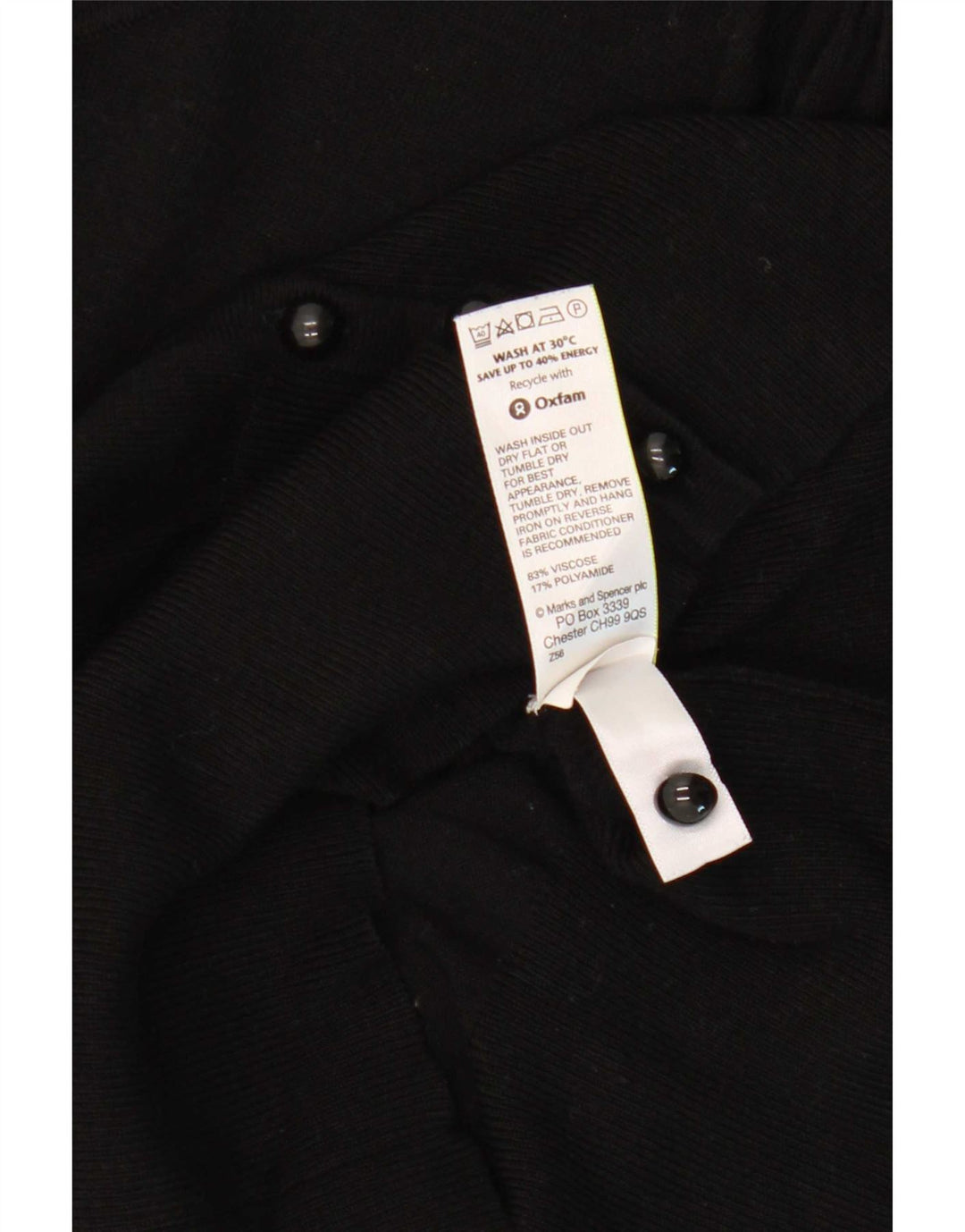 Marks & Spencer Damen-Cardigan-Pullover UK 16 Große schwarze Viskose
