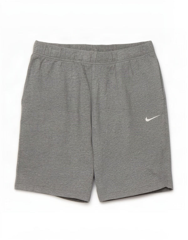 Nike Herren-Sportshorts aus mittelgrau gefleckter Baumwolle