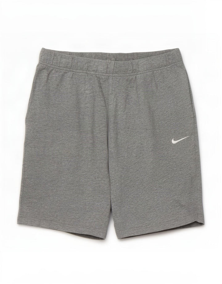 Nike Herren-Sportshorts aus mittelgrau gefleckter Baumwolle