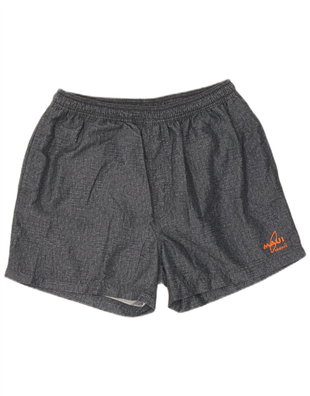 Vintage Herren Sportshorts Großes graues Polyester