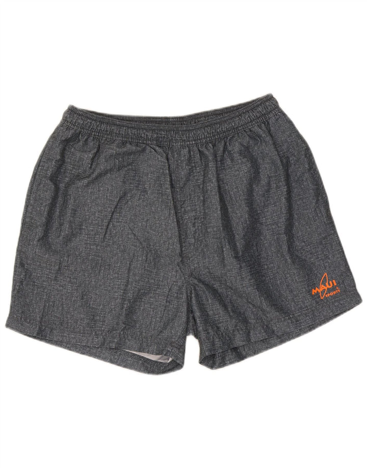 Vintage Herren Sportshorts Großes graues Polyester