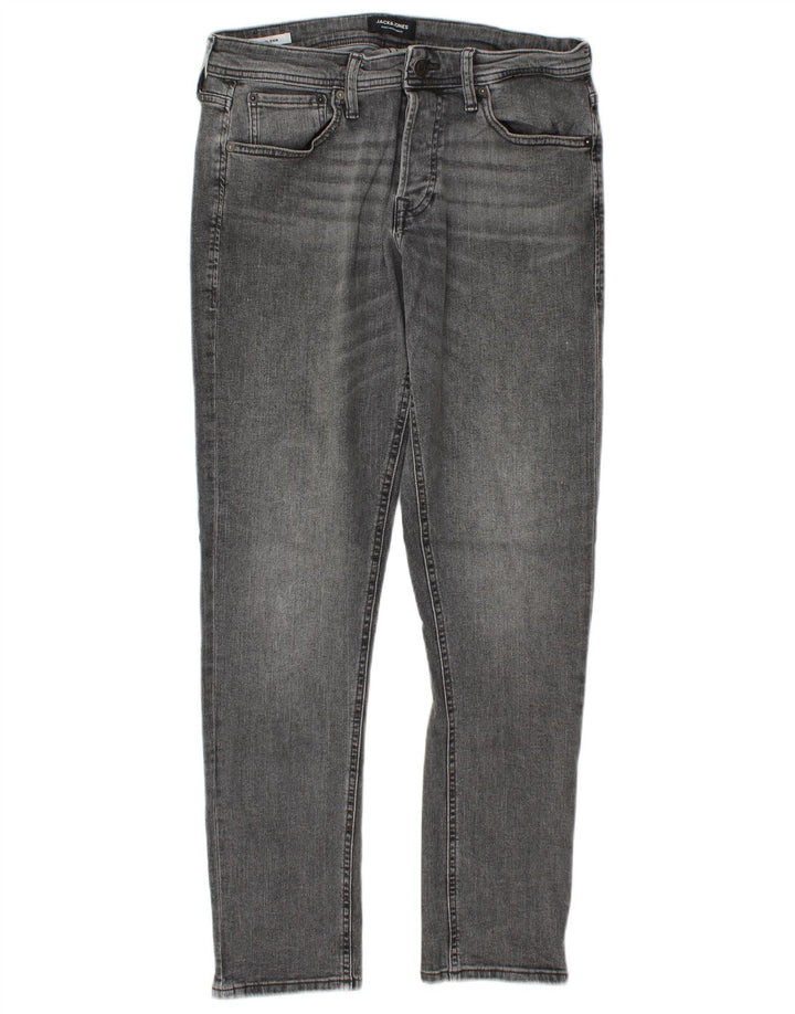 Jack & Jones Herren GLENN Slim Jeans W32 L32 Graue Baumwolle