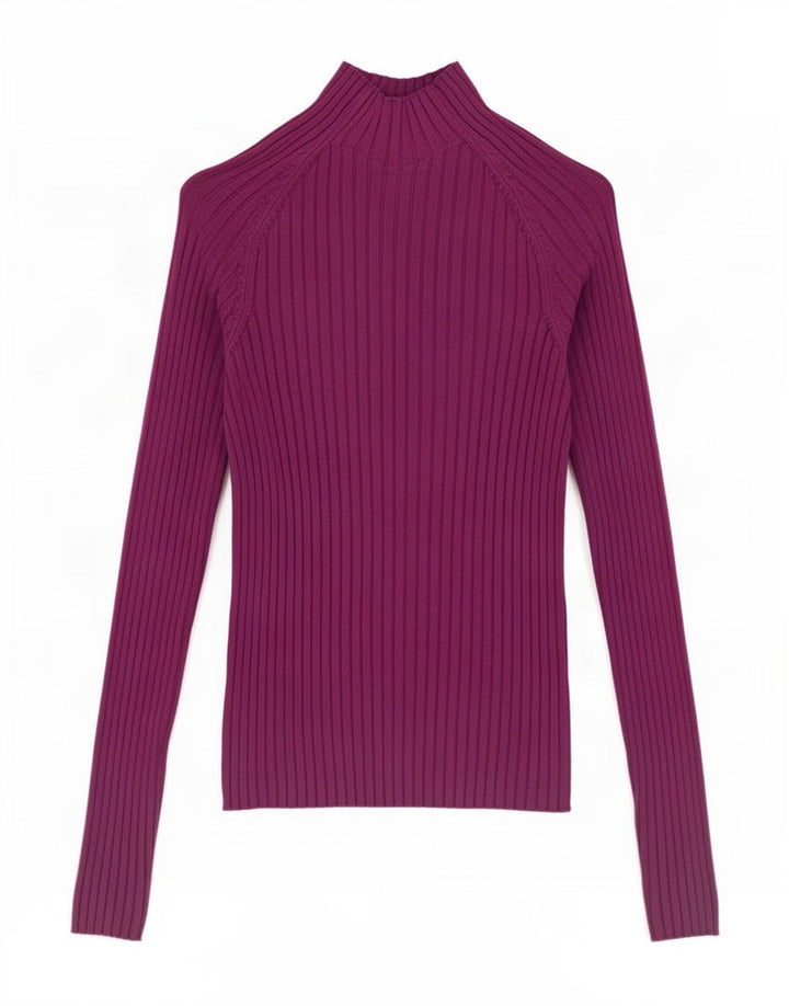 Zara Damen Top Langarm UK 12 Medium Lila