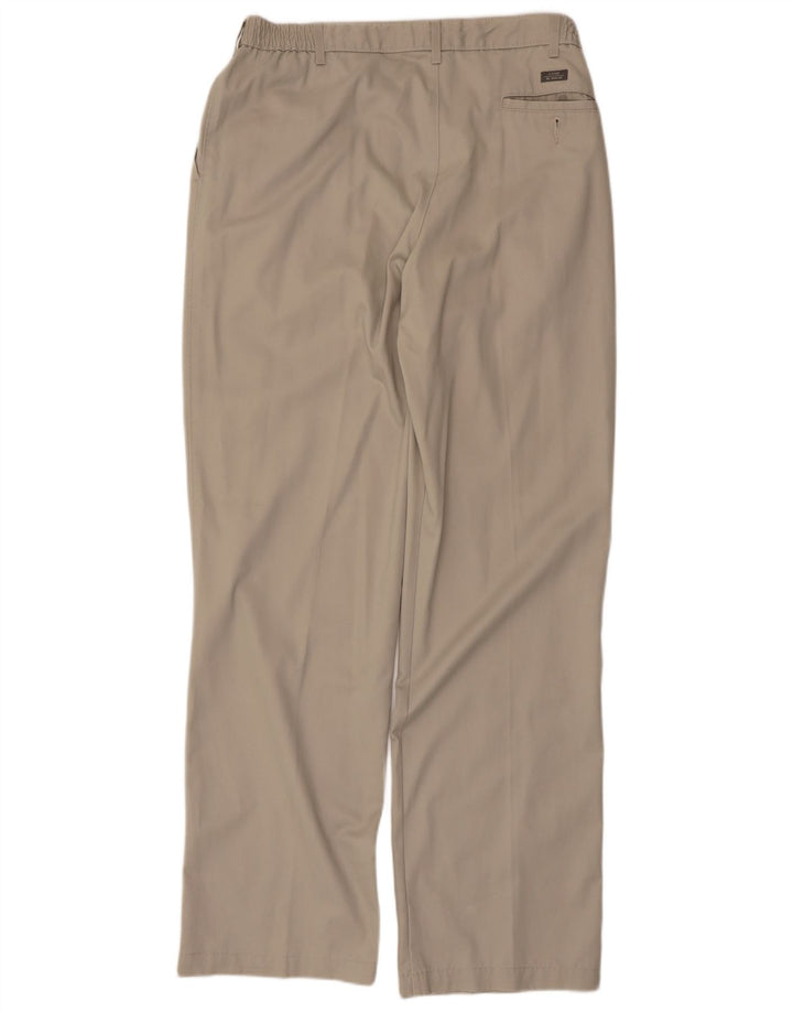 Marks & Spencer Herren-Chinohose Harbor Pegged, Blau, W36, L33, Beige