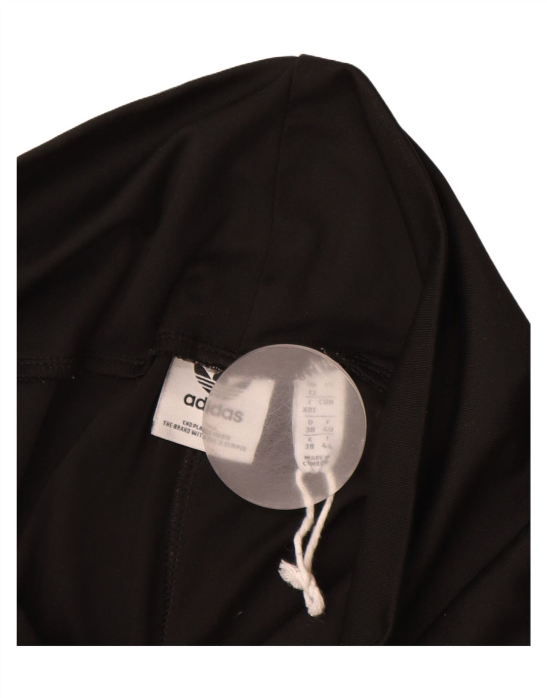 ADIDAS Damen Graphic Leggings UK 12 Medium Schwarz Polyester