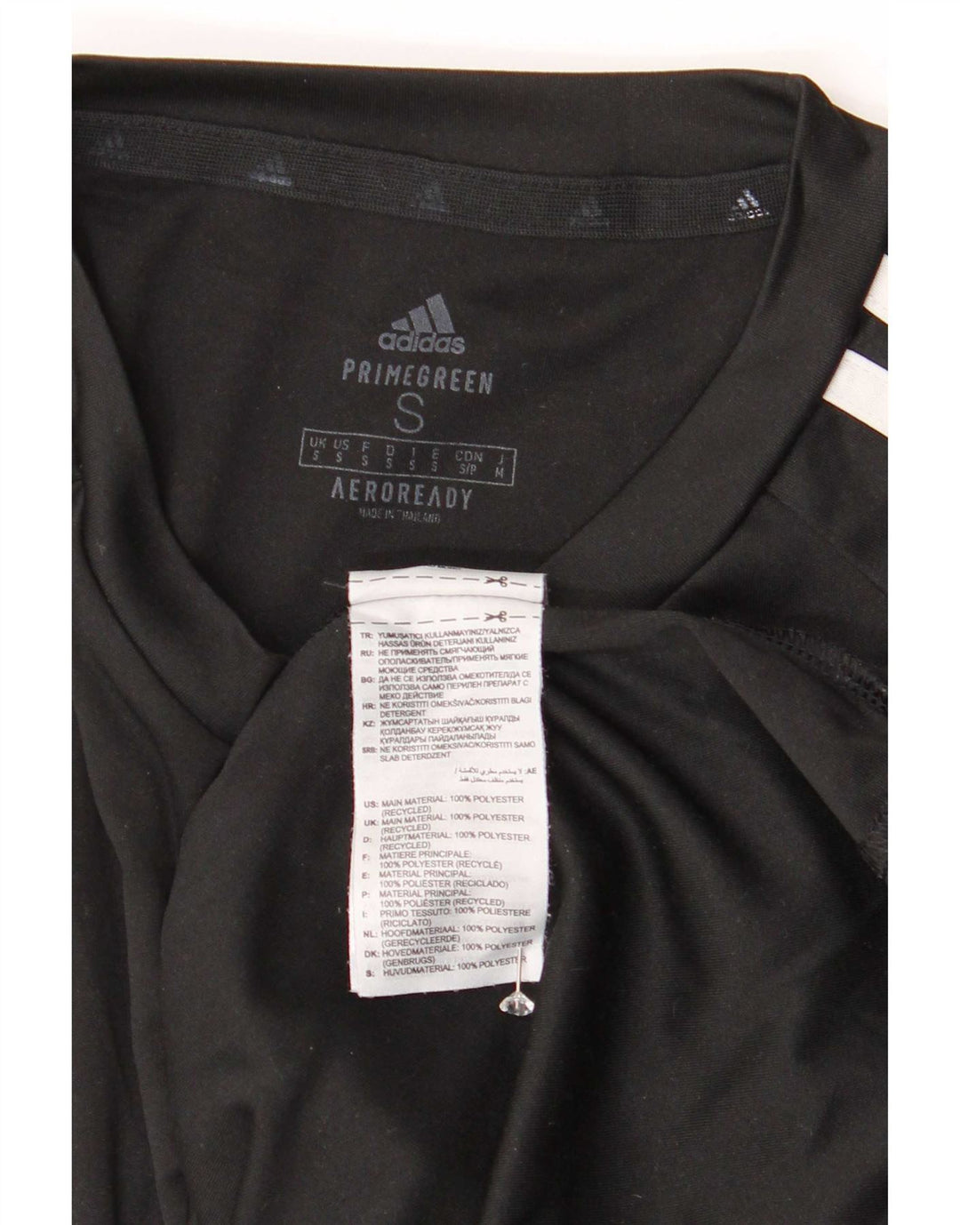 Adidas Herren Aeroready T-Shirt Top Small Schwarz Polyester