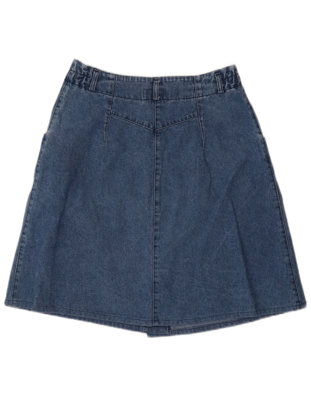 Vintage Damen Jeansrock IT 44 Medium W28 Blaue Baumwolle