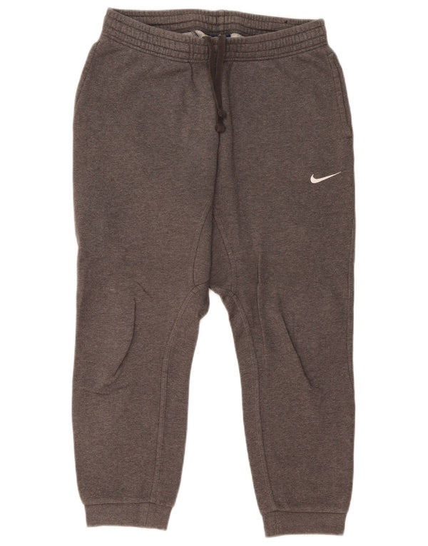 Nike Damen-Trainingshose, Jogginghose, Größe 40, Größe L, grau gefleckte Baumwolle