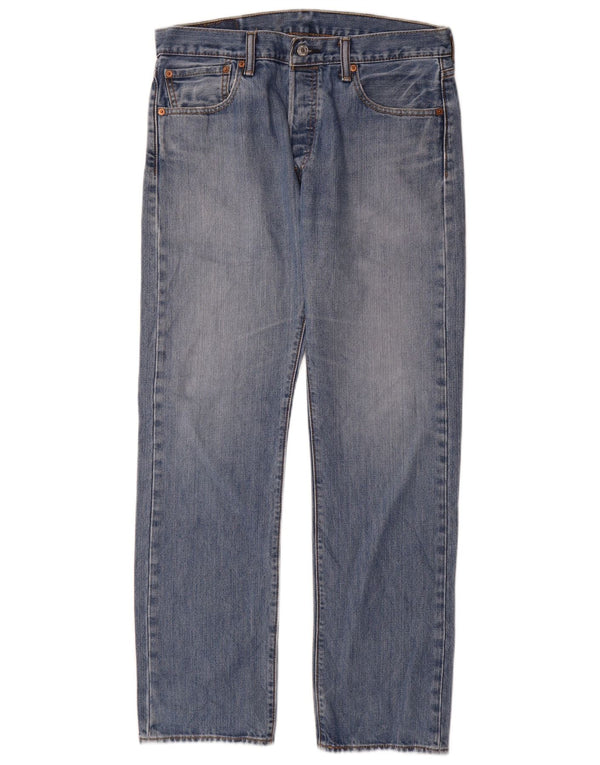 Levi's Herren 501 Straight Jeans W32 L32 Blaue Baumwolle