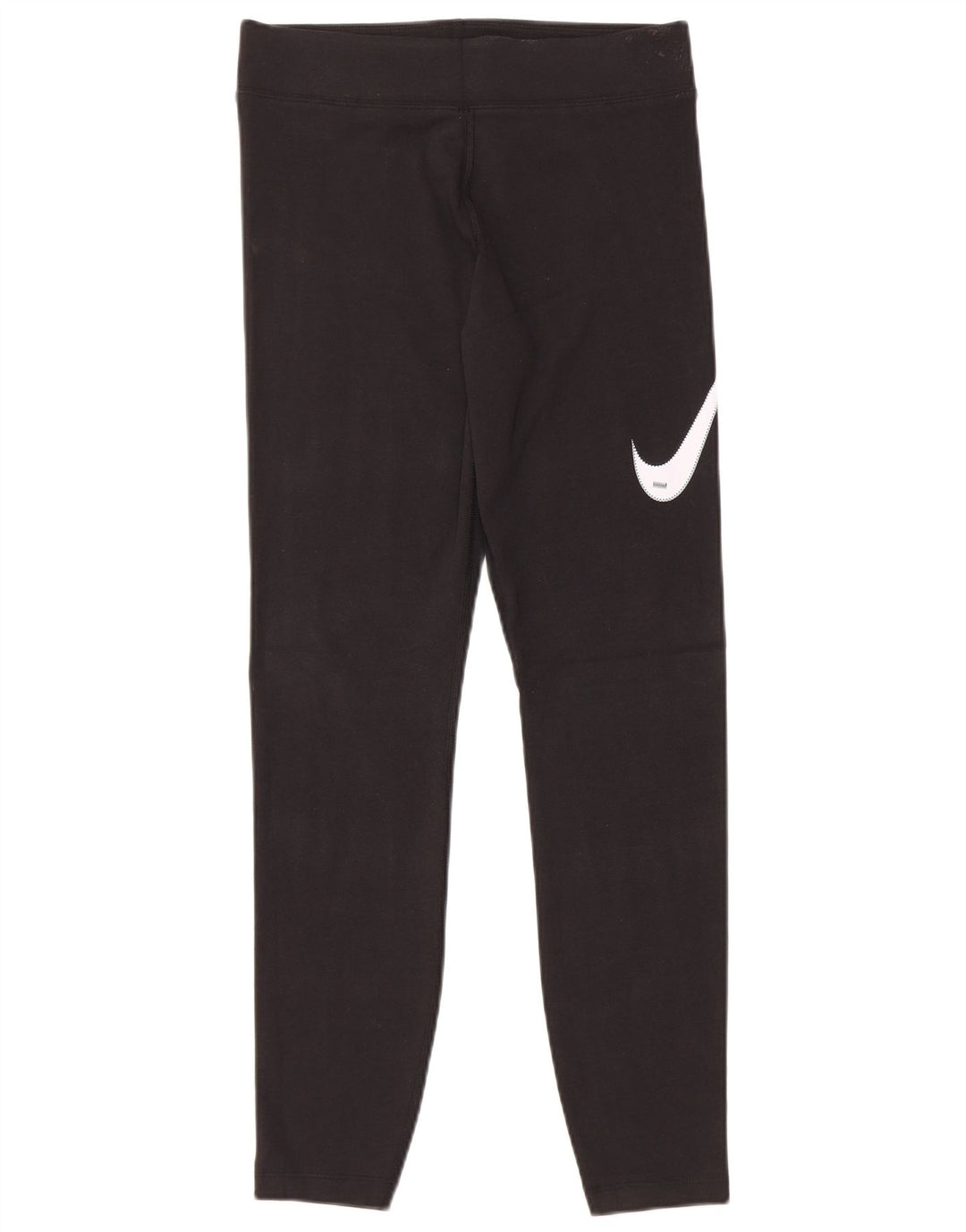 NIKE Damen Graphic Leggings UK 12 Mittelschwarze Baumwolle