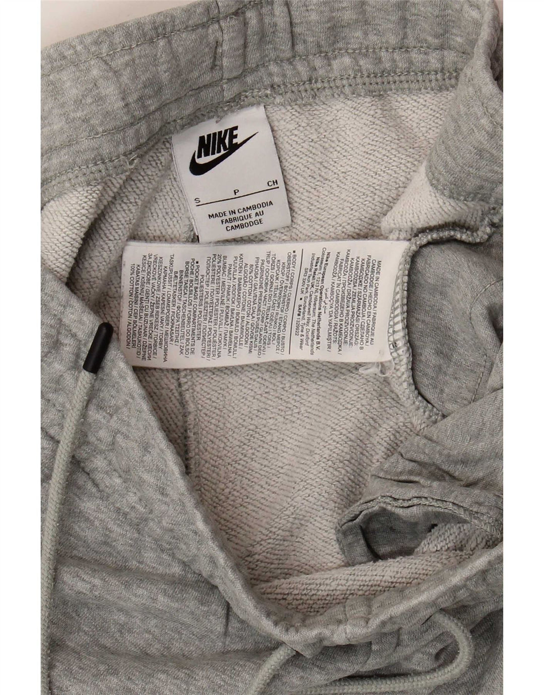 Nike Herren-Trainingshose, Jogginghose, Größe S, graue Baumwolle