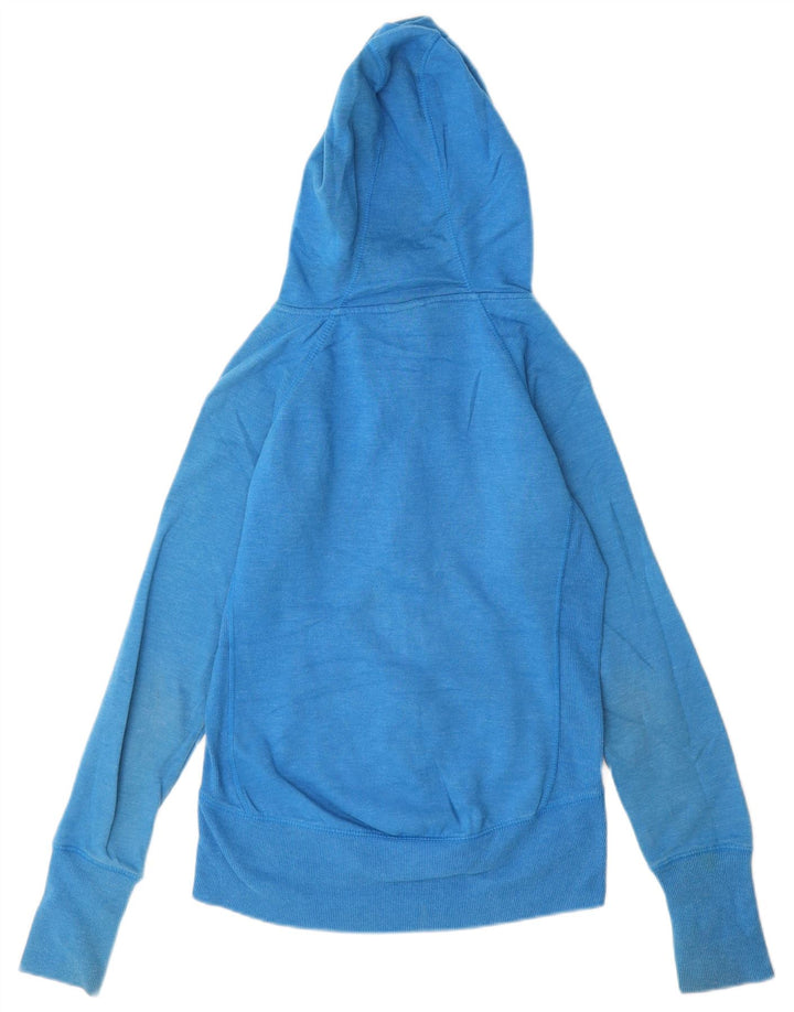 Reebok Damen Zip Hoodie Pullover UK 10 Small Blau
