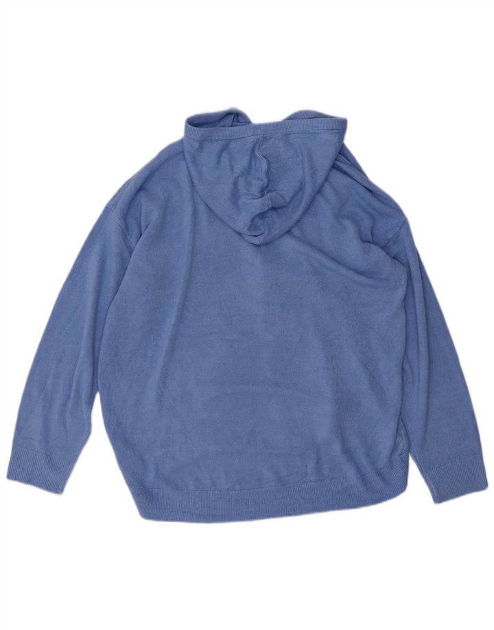 Marks & Spencer Herren-Cardigan mit Kapuze, groß, Acryl, Blau